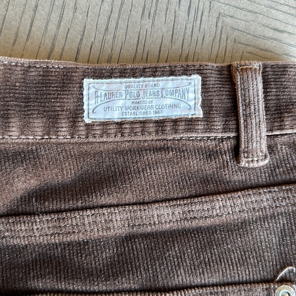 Polo by Ralph Lauren - High-Waisted, Flare-Leg, Chocolate-Brown Jeans - SZ 6 - Picture 5 of 15